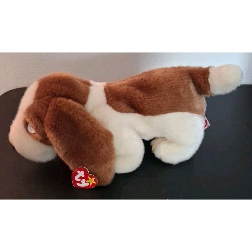 Ty Large Plush Beanie Buddy TRACKER the Basset Hound Dog  Stuffed Animal Toy
